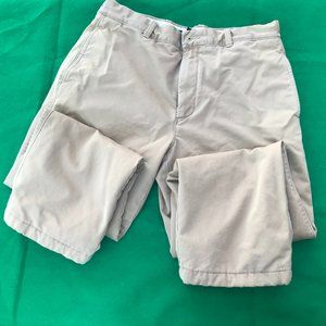 J Crew Men's 33x30 Sutton Flannel Lined Chino Cabin Pants Khaki Brown B3850